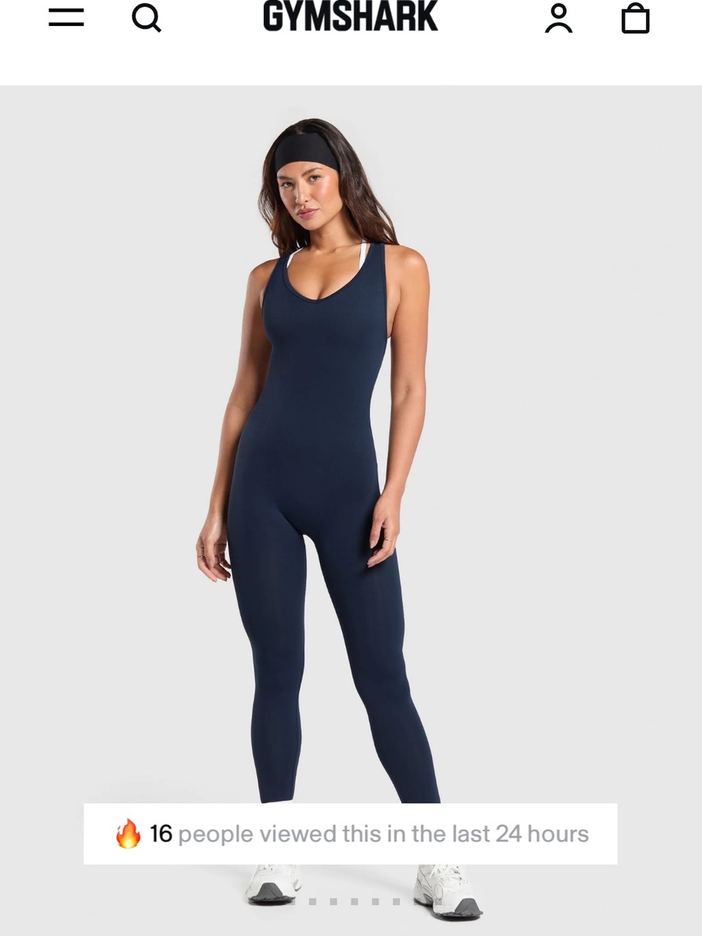 Gymshark black EVERYDAY SEAMLESS ALL IN ONE unitard/ bodysuit - Picture 3 of 6